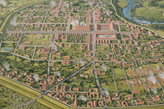 render professional urban planning,3d floor plan, topography map,zoning analysis