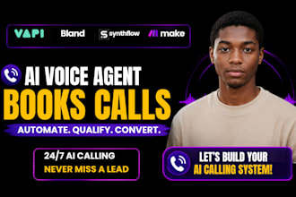 automated ai voice calling agents with vapi ai synthflow bland ai and make com