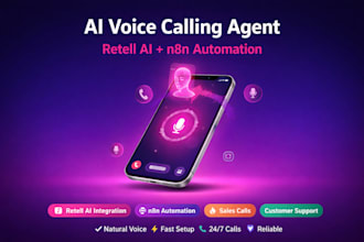 develop voice ai agent using retell ai n8n for sales calls and customer support
