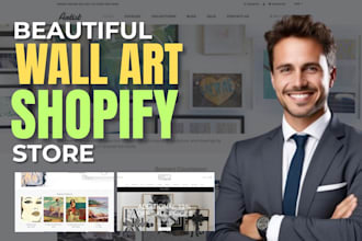 build high converting wall art shopify store wall art print on demand art store
