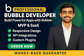 develop bubble website, bubble mvp, bubble saas on bubble io