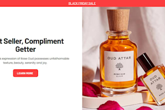 create perfume ecommerce website fragrant store oud cologne perfume website