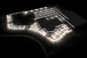 do lighting design of site and interior photometric using dialux evo or agi32