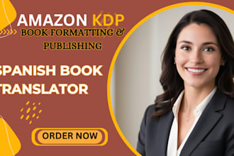 be spanish proofreading book translation interior formatting for amazon KDP