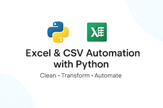 automate your excel or CSV file using python