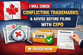 cipo trademark search conflicting trademark canadian trademark availability