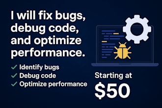 fix bugs, python debug errors, optimize your website, web app performance fast