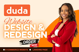 design, redesign or build a responsive, duda website using duda