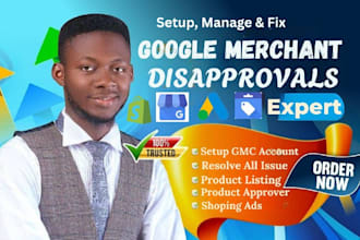 fix google merchant center suspension and misrepresentation