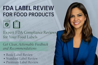 review your food product label for fda compliance