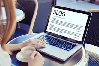 seo blog writing about us and bio converting landing page copy website content