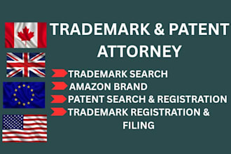 professional trademark search, canada, uk, germany and patent registration