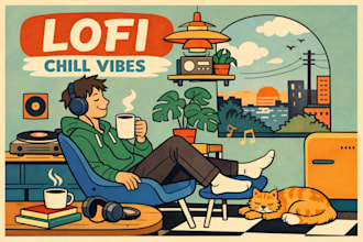 produce a lofi beat or chillhop track with full rights and stems