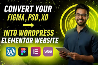build clean modern wordpress website design as elementor pro expert