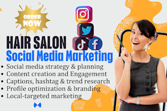 grow your hair salon with viral social media content and marketing strategy