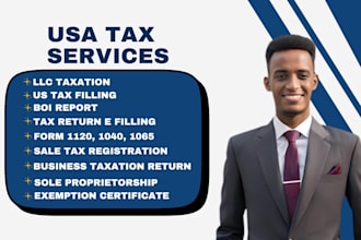 file your US llc annual report, tax return, and business tax 1120 5472 1040 cpa
