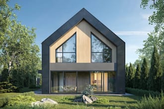 create professional 3d exterior renders for commercial buildings and offices
