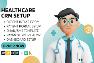 setup healthcare CRM using tebra patientpop weave kareo nexhealth simplepratice