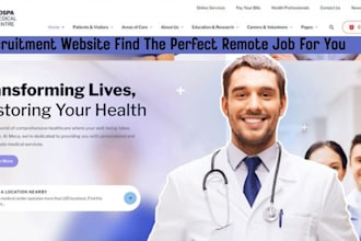 design recruitment website, job portal, job board, healthcare staffing website