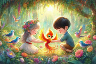 custom watercolor characters for children story books