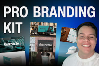 design a modern logo and brand identity with branding kit