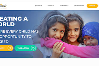 design a non profit website for non profit charity donation