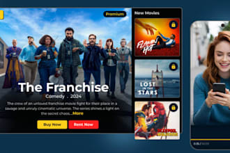 build a custom iptv app mobile, smart TV samsung TV, firestick, live integration