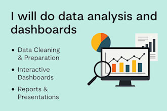 do data analysis and dashboards