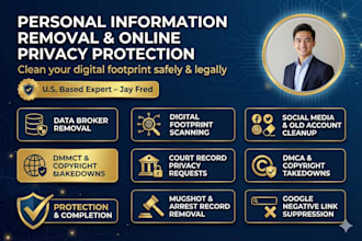remove your personal information, data broker profiles and negative content