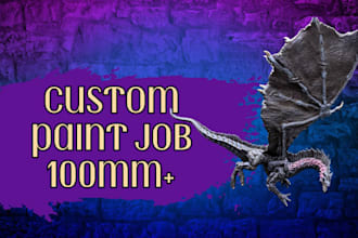 paint 100mm plus fantasy minis
