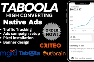 setup taboola ads outbrain ads, criteo mgid native ads taboola