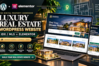 develop wordpress real estate idx mls website using elementor
