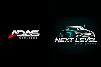 design car automotive auto detailing repair car wash logo