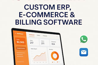 develop custom PHP mysql erp, billing, CRM software in whatsapp API integration
