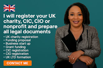 register your UK charity, cic, cio or nonprofit and prepare all documents
