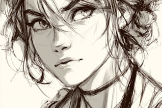 make rough sketch for your character or project