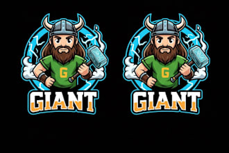 do modern style giant elephant king mascot e sport logo with t shirt desgin