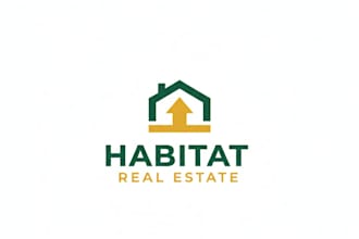 do modern real estate construction company logo design