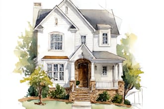 create home portrait watercolor art from photo