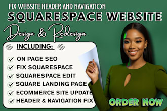squarespace website design or redesign squarespace booking website development