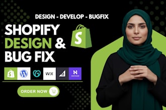 fix shopify custom coding bug fix shopify store redesign website bug fix