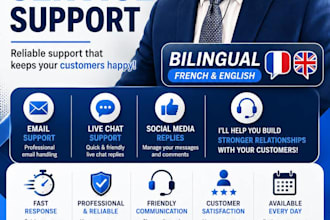 be your full time french virtual assistant and support agent