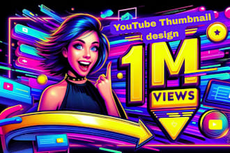 design clickbait, viral, and  professional you tube thumbnail