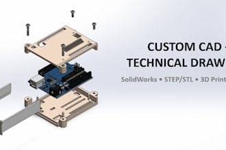 create professional 3d cad models and 3d printable designs
