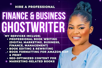 do digital marketing ebook ghostwriter, finance, marketing and business writer