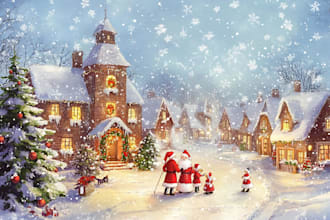 design christmas themed illustration