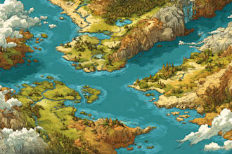 draw vector map in illustrator