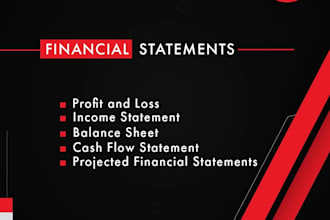prepare financial statements, profit and loss, income statement