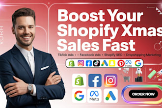 boost shopify christmas sales dropshiping marketing ig fb ads tiktok shopify seo