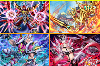 do unique tcg playmat, yugioh, oracle, digimon anime board game design card game